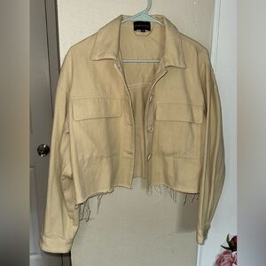Cotton Candy Beige Women's Utility Jacket